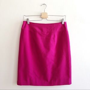 Hot pink pencil skirt